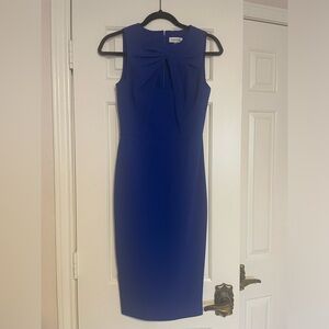 Calvin Klein Blue Contemporary Cut Out Dress